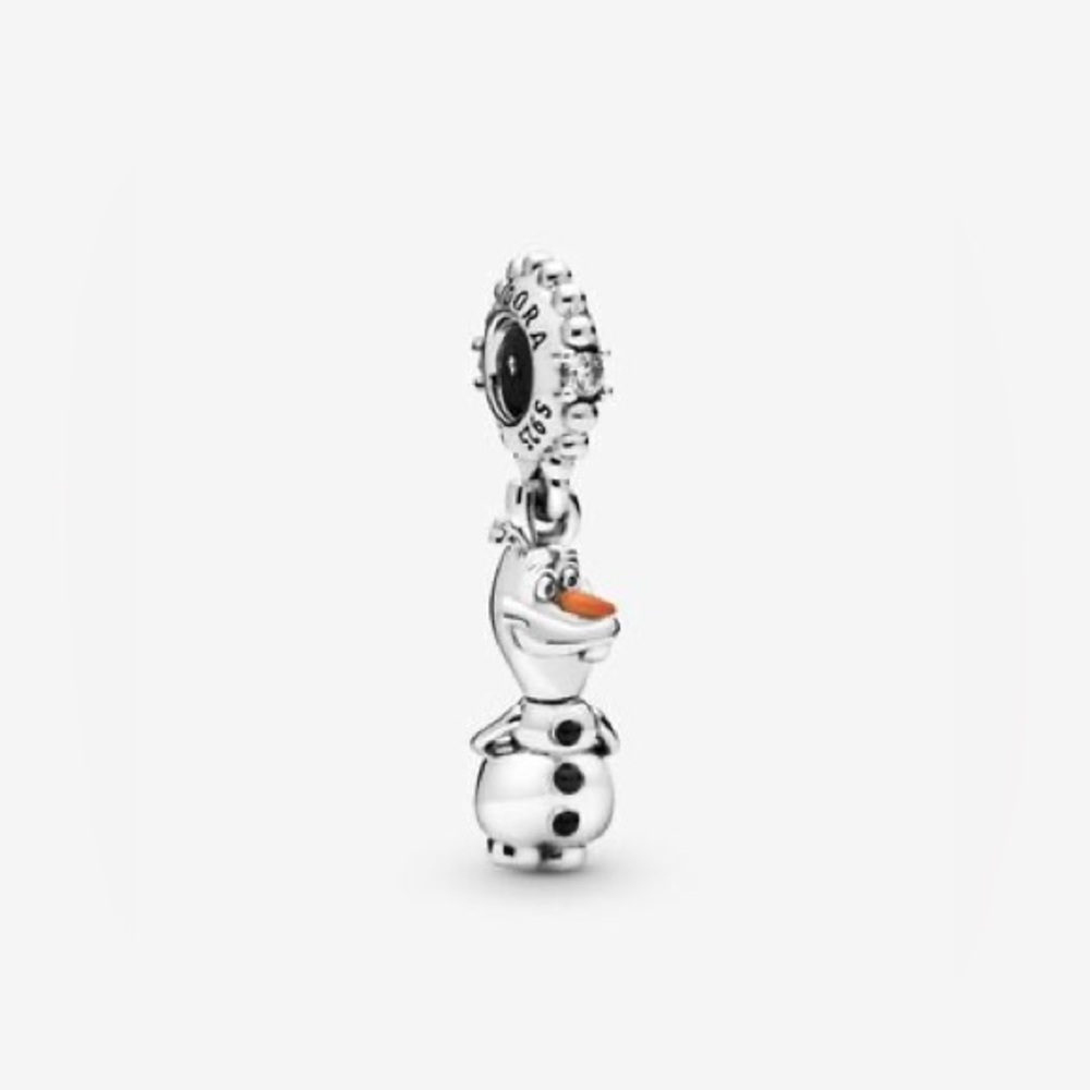 New Pandora Olaf Dangle Charm Sterling Silver Disney